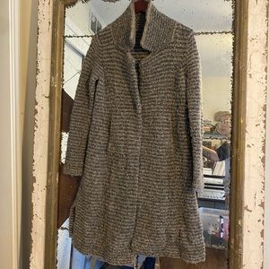 White + Warren Boucle Blanket Coat XS